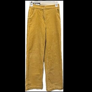 NICE THINGS yellow corduroy ankle pants